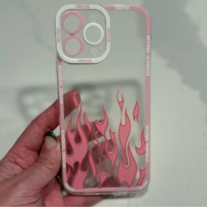 Ethereal Dream Pink Flame Phone Case